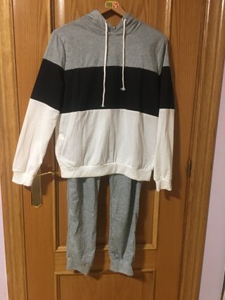 Conjunto de 2 piezas unisex tejido fino  chandal
