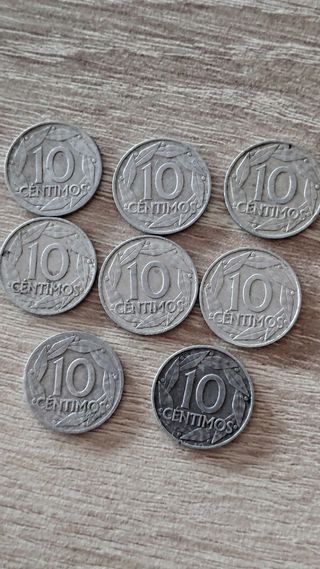 Monedas 10 céntimos España 1959