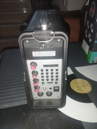 Altavoz con karaoke portatil