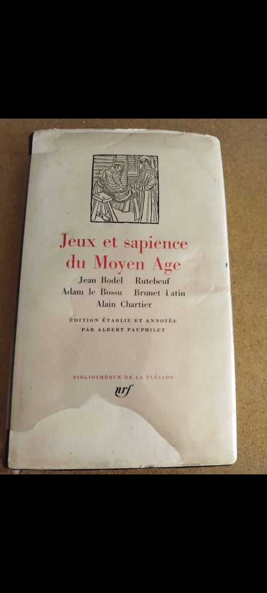 Jeux et sapience du Moyen Age, Francese