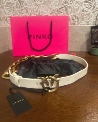 Cinturón PINKO piel cadena M nuevo!