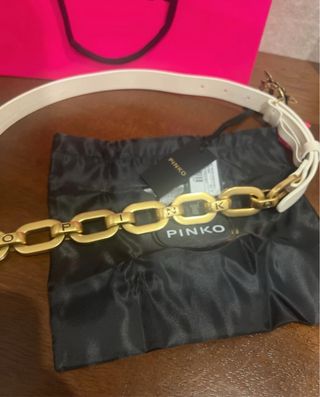Cinturón PINKO piel cadena M nuevo!