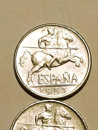 VARIANTES*PESO-CANTO 10 CENT 1953 SC