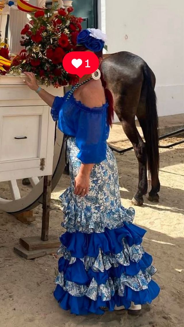 Falda flamenca talla 42