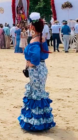 Falda flamenca talla 42