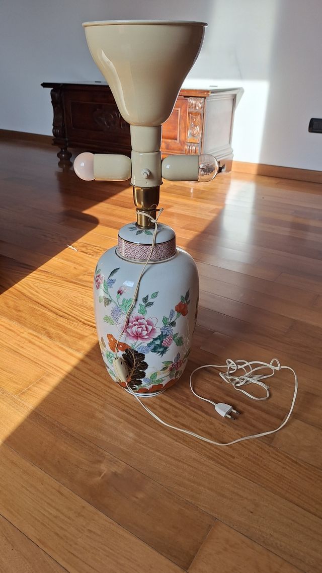Lampada con vaso ceramica