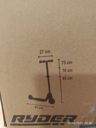 Patinete luces niña