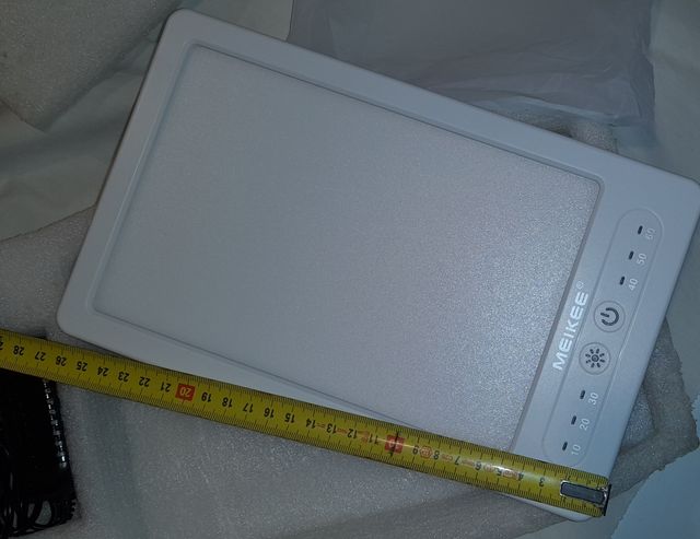 Lámpara de terapia de luz.