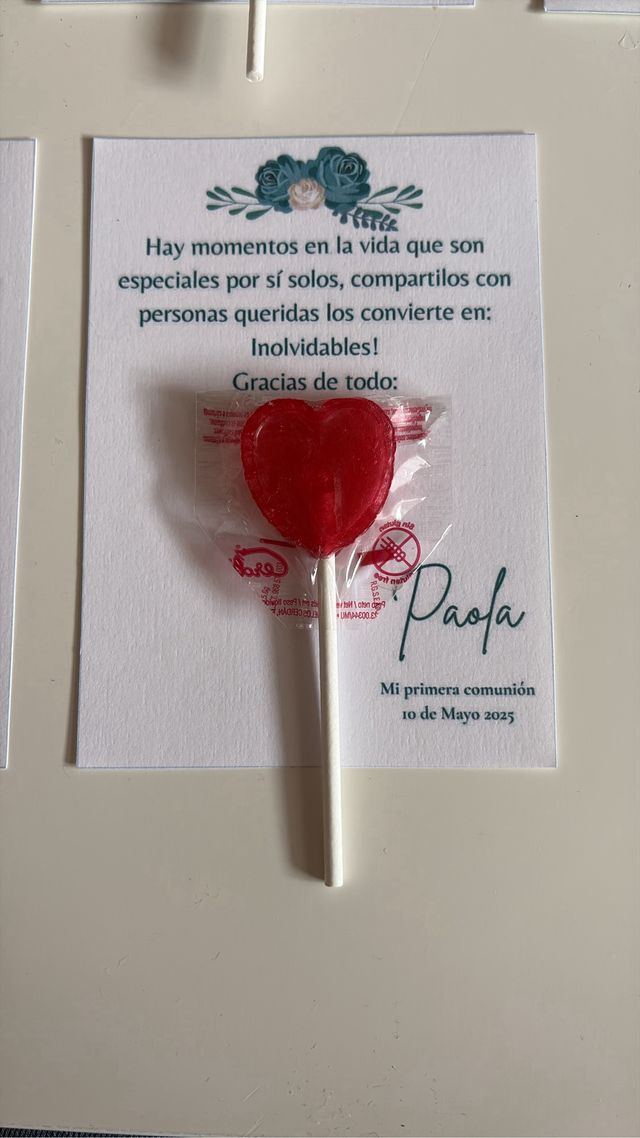 Tarjeta agradecimiento