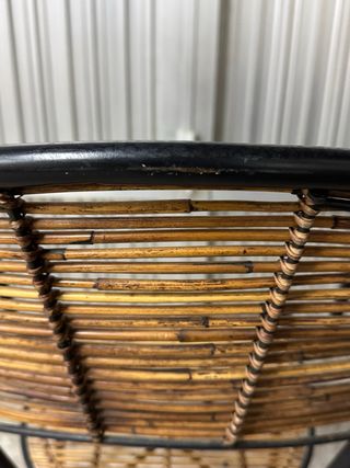 Silla jardín bambú con cojín