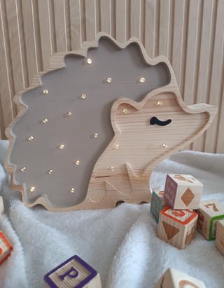 Candeeiro luminária abajur Ouriço Cacheiro baby