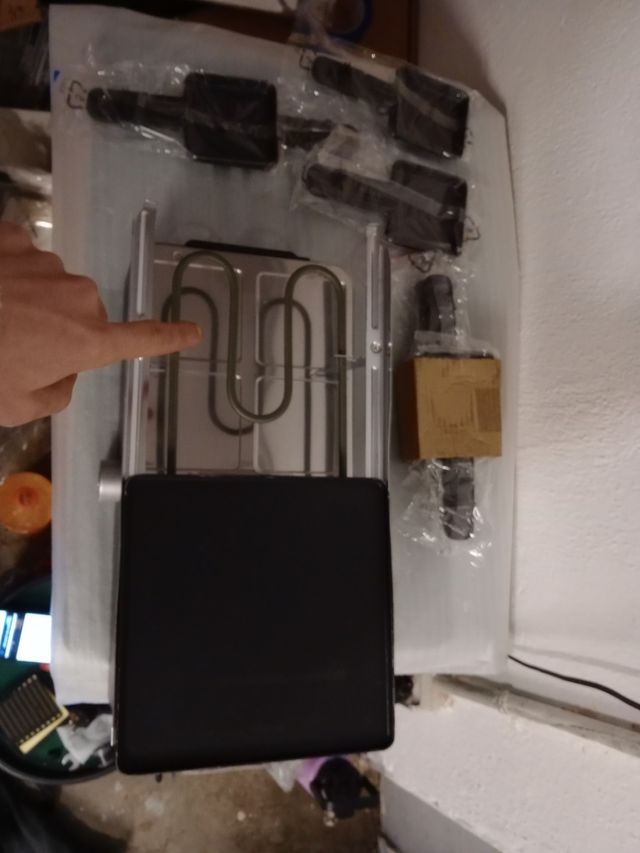 Aparato de raclette multifuncional incompleta