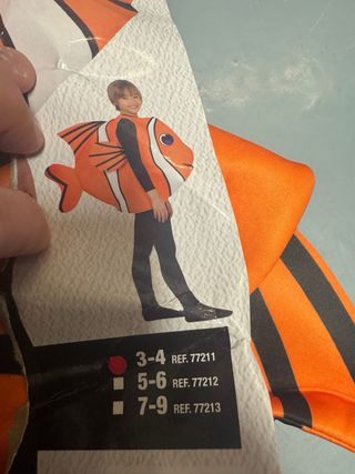 Disfraz carnaval familiar bajo el mar arrecife