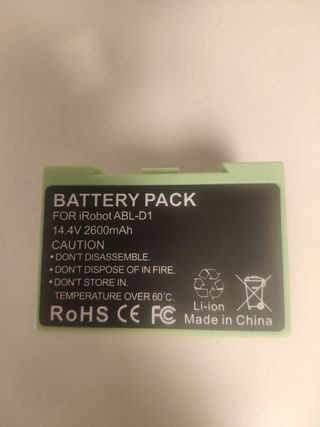 Batería robot roomba litio