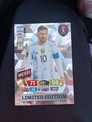 Messi Argentina cromo edición limitada