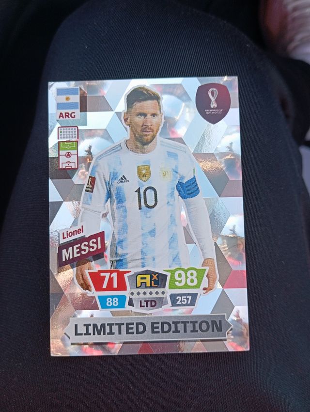 Messi Argentina cromo edición limitada