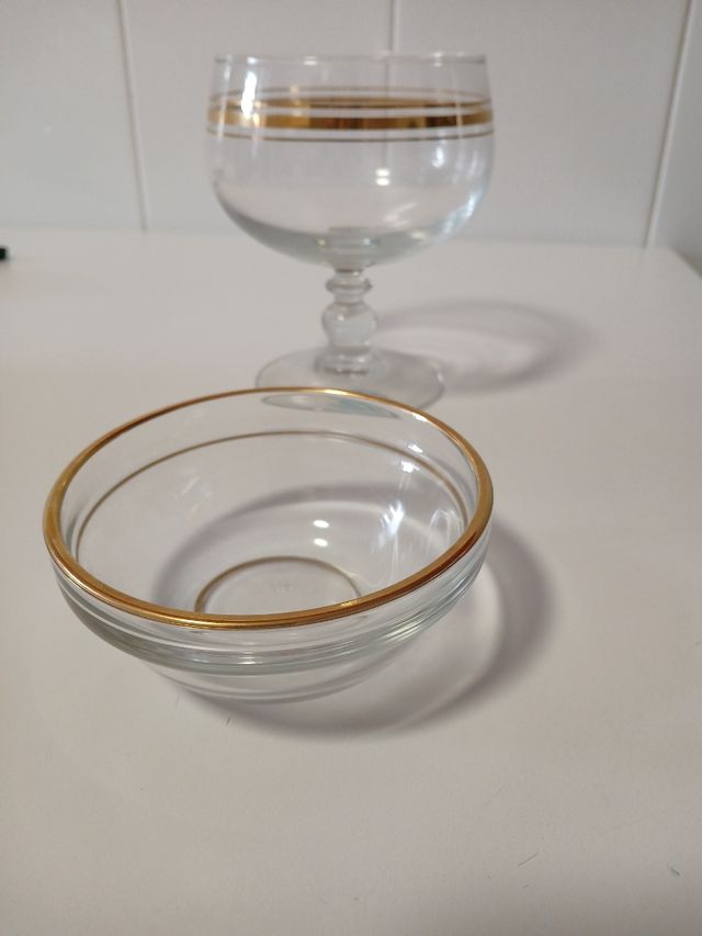 Juego 6 copas cóctel marisco