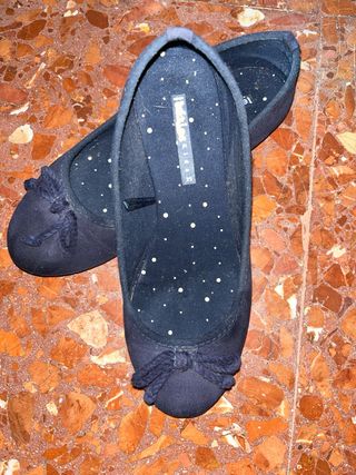 Manoletina azul marino