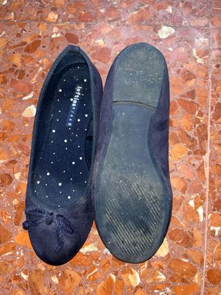 Manoletina azul marino