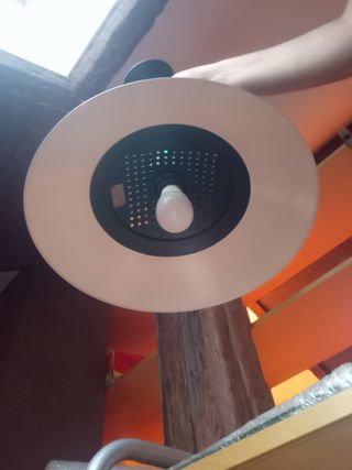 Lampara azul y negra dormitorio oficina