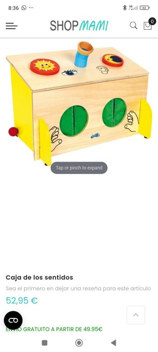 Caja para descubrir los sentidos