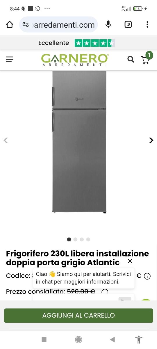 Frigo Atlantic classe A++