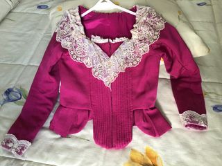 Corpiño fallera fucsia 7-8  años 
