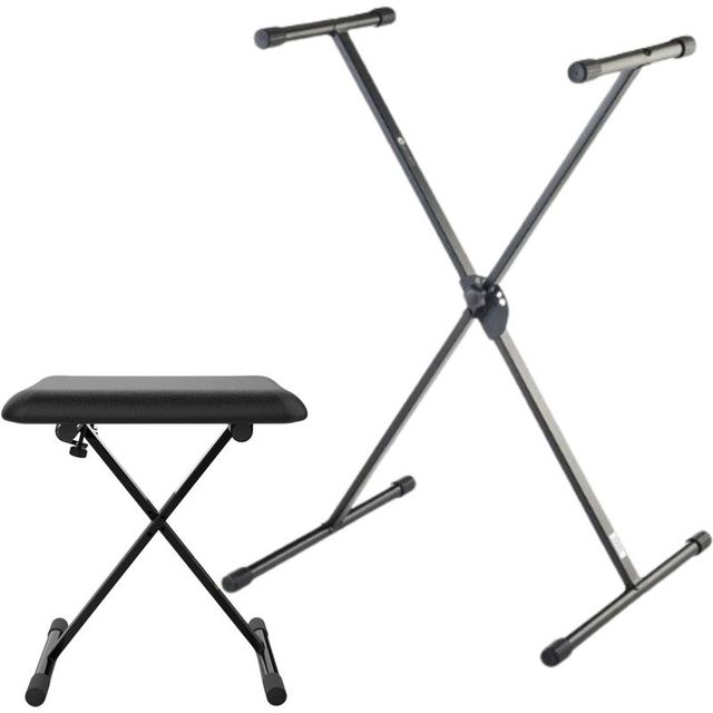 Banqueta con Soporte de Teclado. Nuevo en su Caja