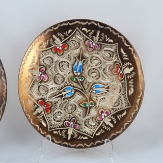 Platos Decorativos de Pared Colgar Cobre Grabado