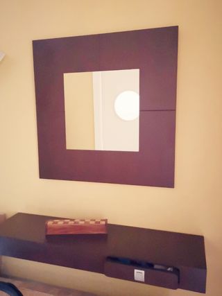 MUEBLE RECIBIDOR CON ESPEJO