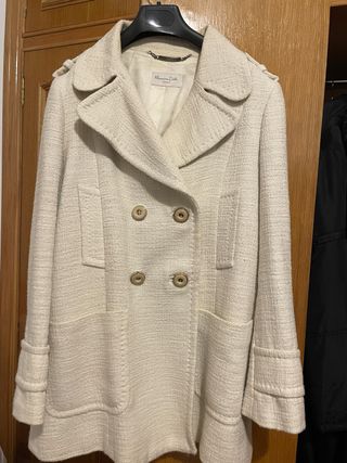 Chaquetón de entretiempo color beige