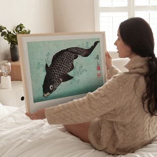 POSTER CARPA JAPONESA KOI VINTAGE