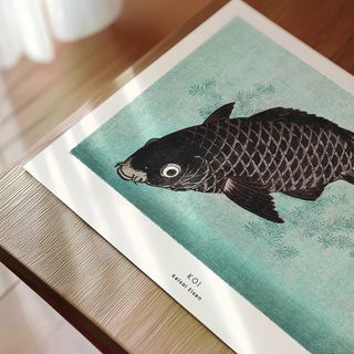 POSTER CARPA JAPONESA KOI VINTAGE