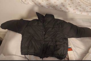Abrigo Plumas negro