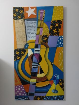 Cuadro de guitarra comprado en Cuba.