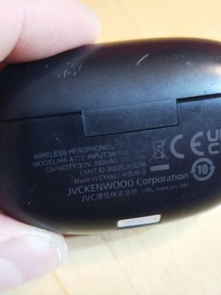 Cascos JVC. Sólo caja.