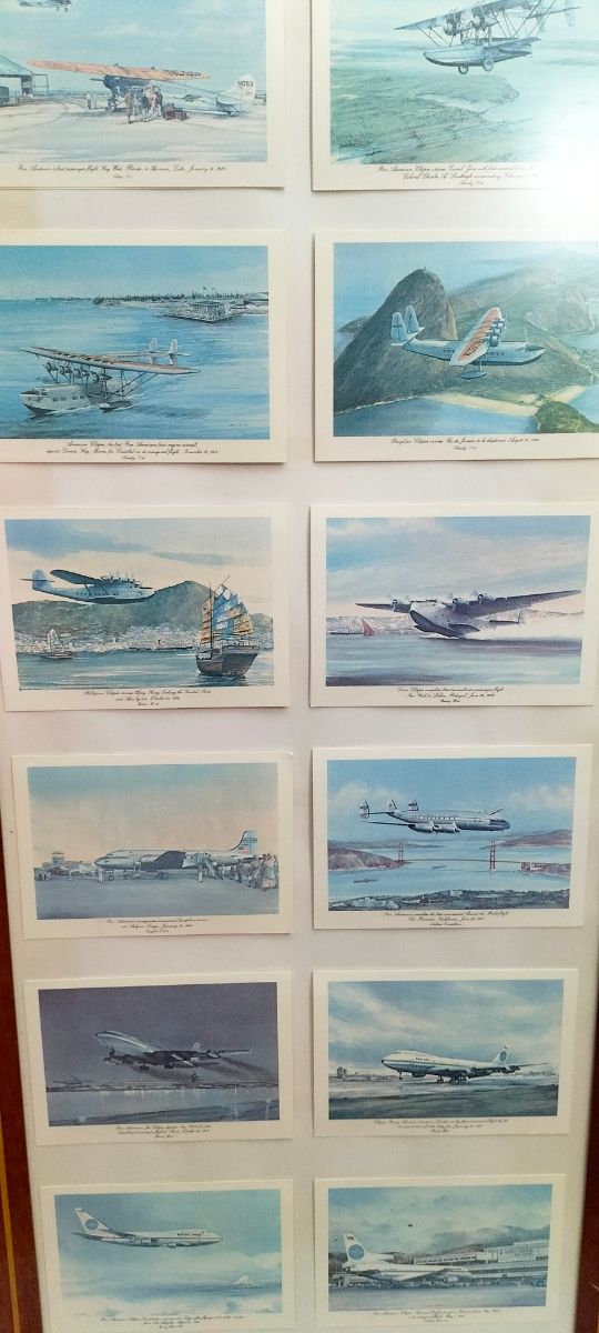 Cuadro aviones vintage