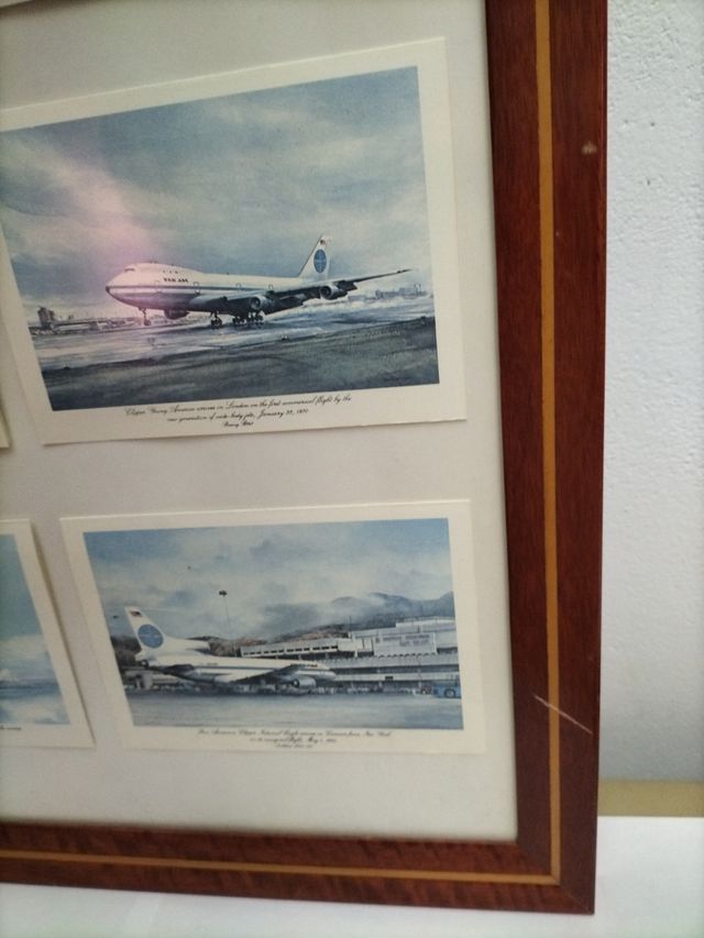 Cuadro aviones vintage