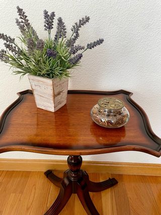 Mesita auxiliar madera de nogal