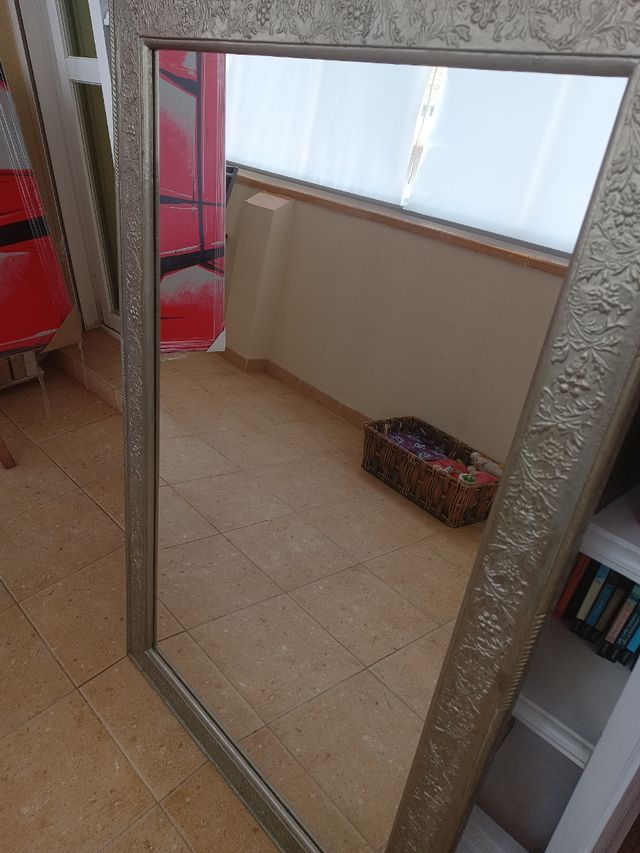 Espejo grande flores