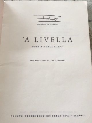 Libro “À Livella”