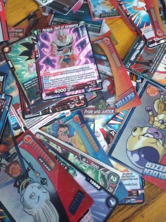 cartas dragonball lote 85 cartas