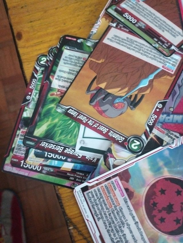 cartas dragonball lote 85 cartas