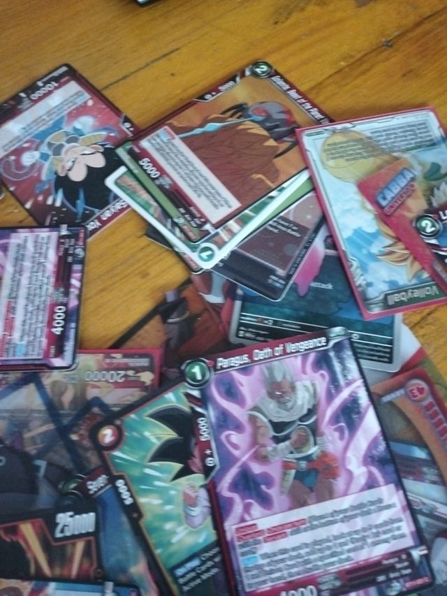 cartas dragonball lote 85 cartas