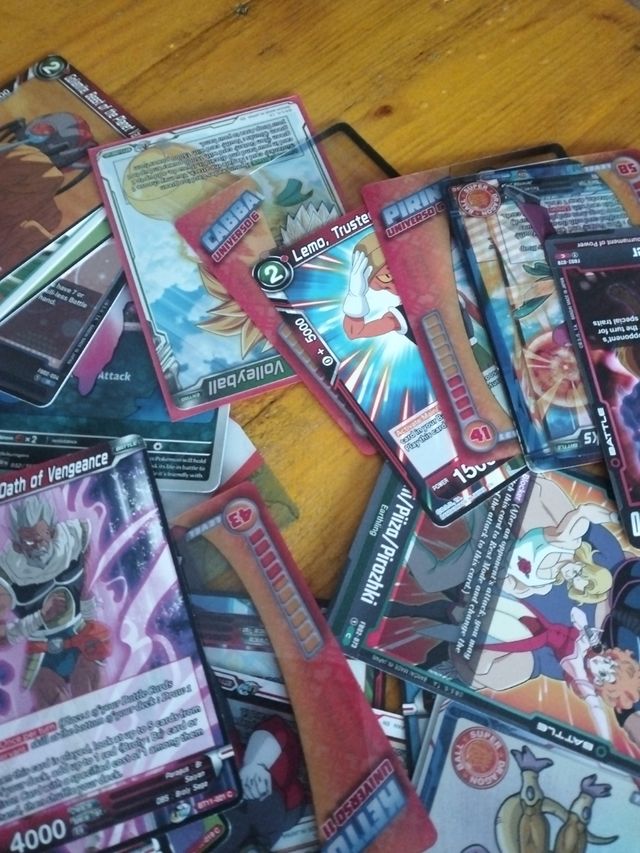 cartas dragonball lote 85 cartas