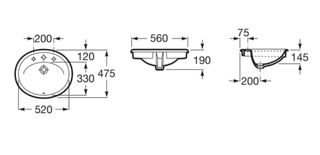 Picas Lavabo con grifos Grohe