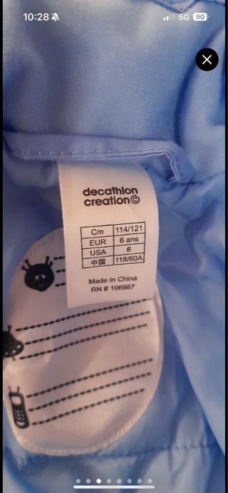 Mono esquí para niño talla 6