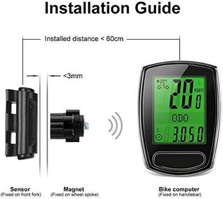 Ciclocomputador para Bicicleta IPSXP, velocímetro