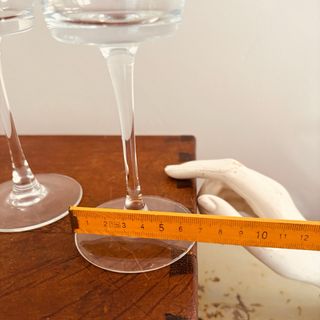 Juego de 6 Copas de Vino Cristal Vintage Retro