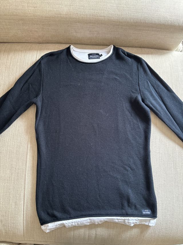 Jersey hombre azul marino